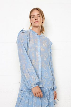 Skjorter Og Bluser | Kvinder Second Female Aster Shirt Blue