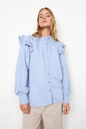 Skjorter Og Bluser | Kvinder Second Female Capsella Shirt Blue
