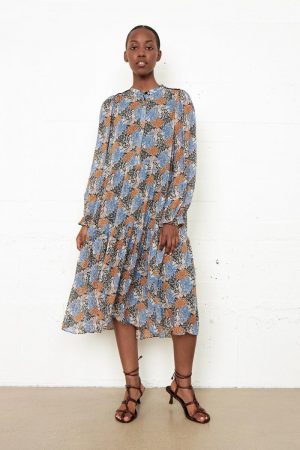 Kjoler | Kvinder Second Female Itea Dress Blue