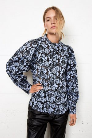 Skjorter Og Bluser | Kvinder Second Female Nigella Blouse Blue