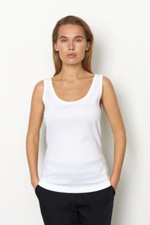 Toppe Og T-Shirts | Kvinder Second Female Ambra Tanktop White
